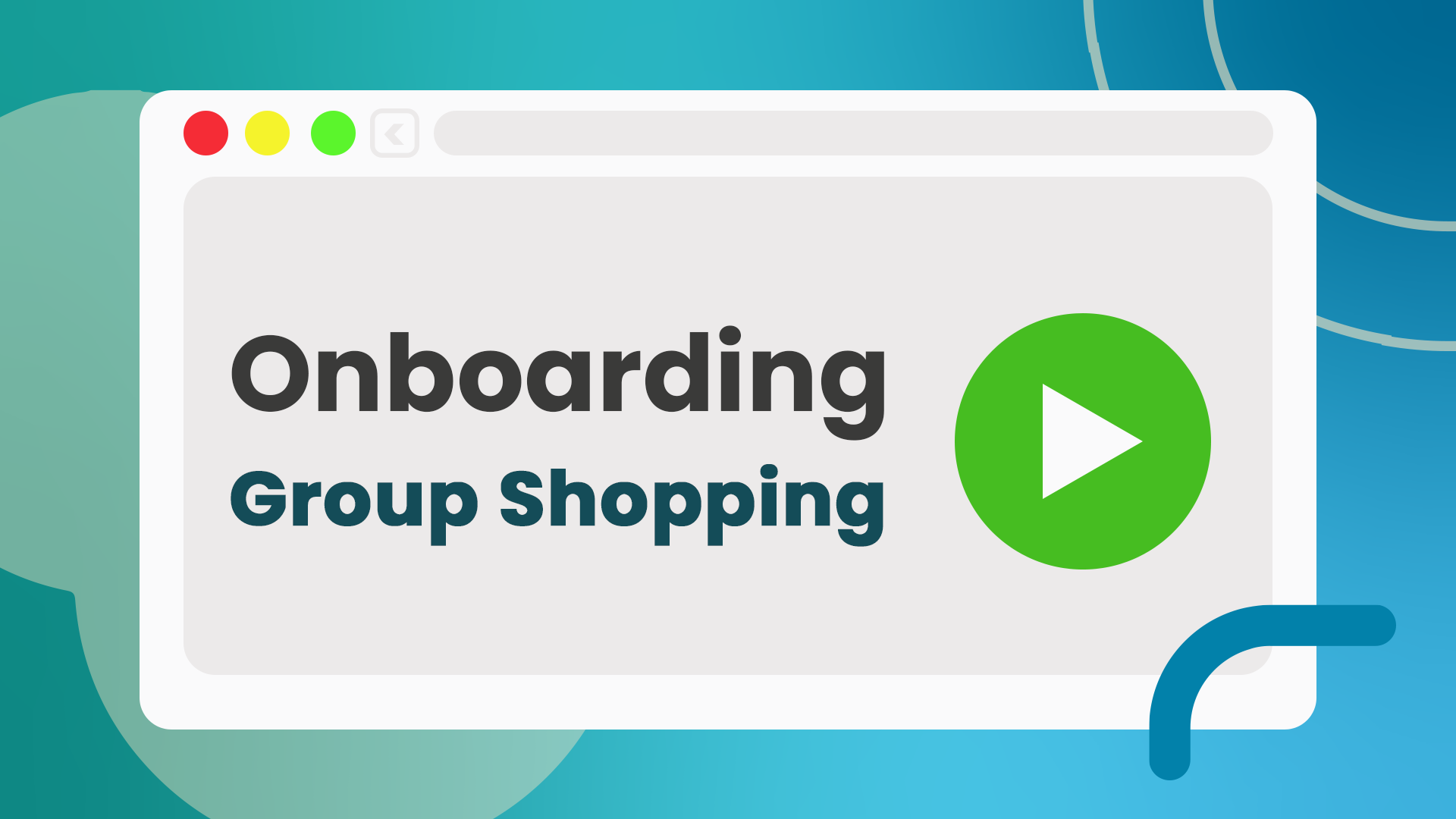 Onboarding Group Shopping
